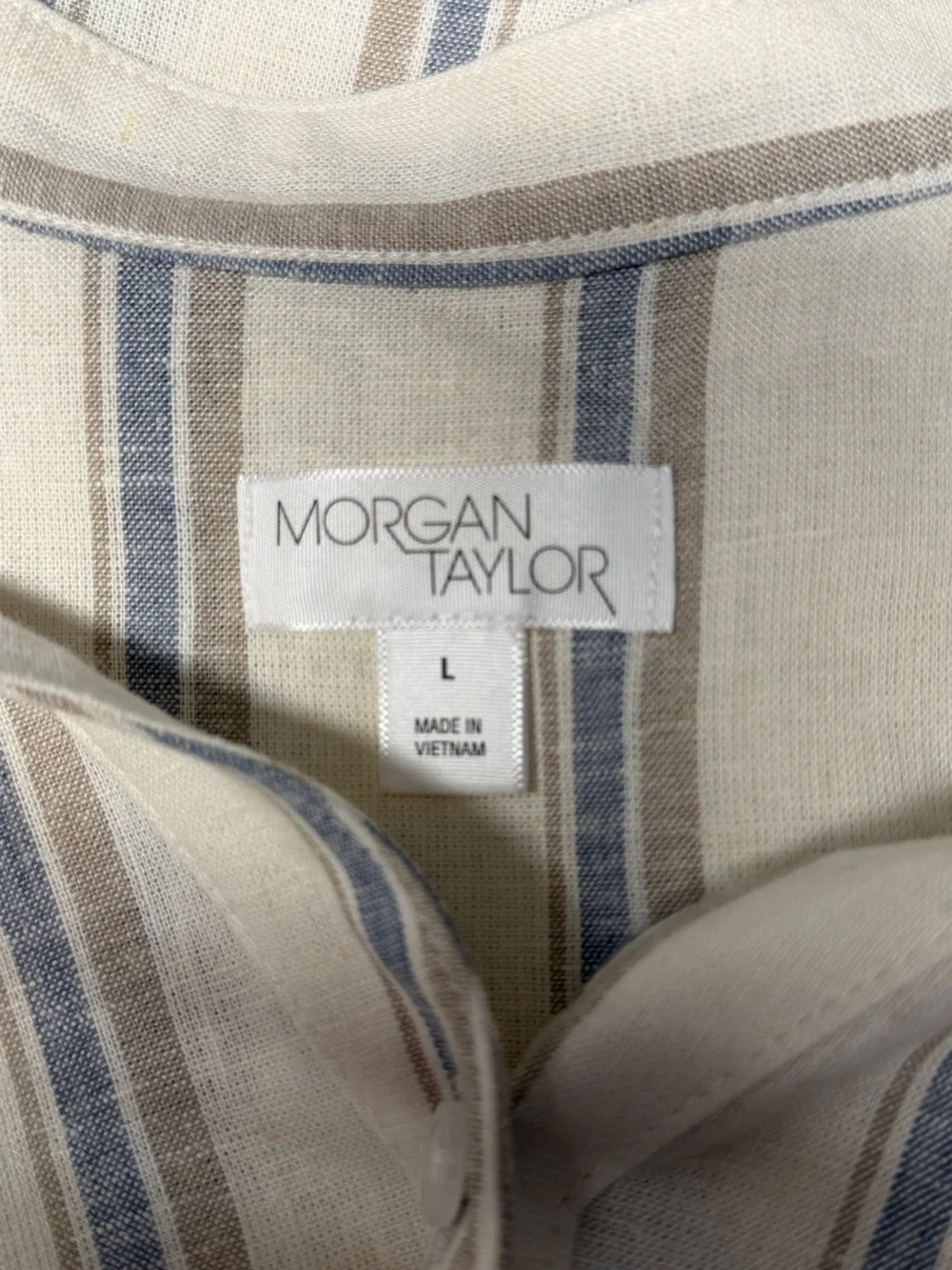 Morgan & Taylor 2pc Linen Blend Matching Set
